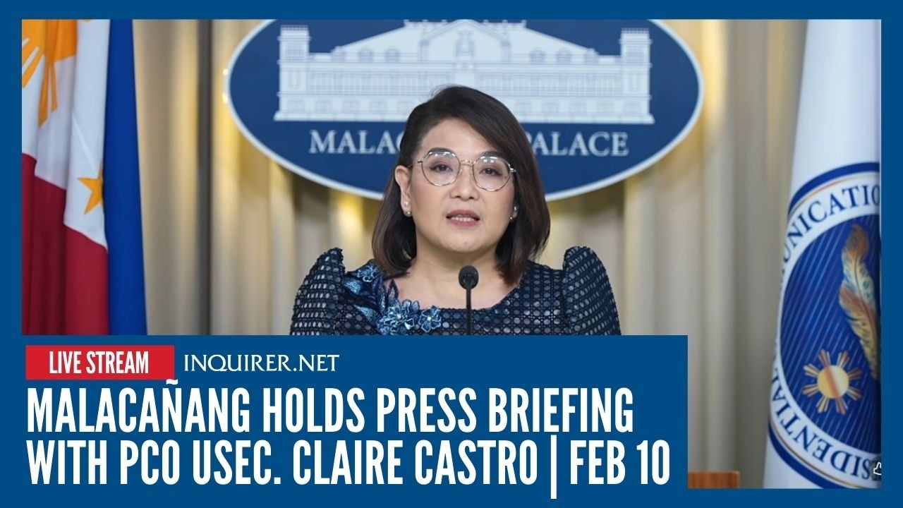 LIVE: Malacañang holds press briefing with PCO USec. Claire Castro | Feb 10