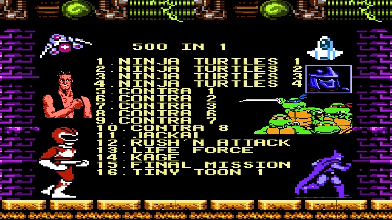 NES 500 in 1 Gameplay : Testing Random Classic Games