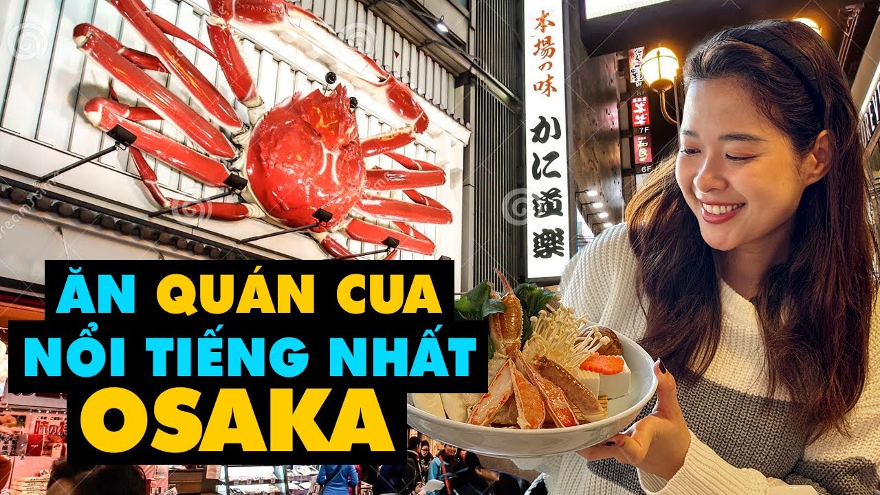 Uống rượu SAKE CUA TUYẾT tại quán Cua NỔI TIẾNG nhất Osaka