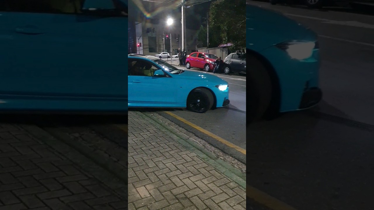 Bmw 320i Sport acelerando na sa&iacute;da 🚀