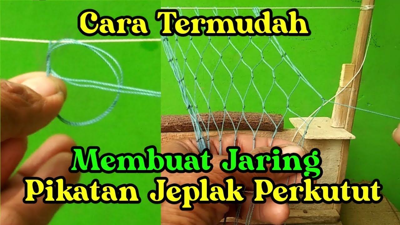 cara termudah membuat jaring jeplak perkutut