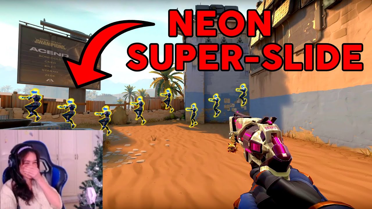 Neon Super-Slide Against Streamers *BROKEN*