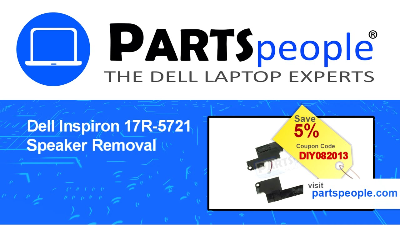 Dell Inspiron 17R-5721 (P17E001) Speakers How-To Video Tutorial