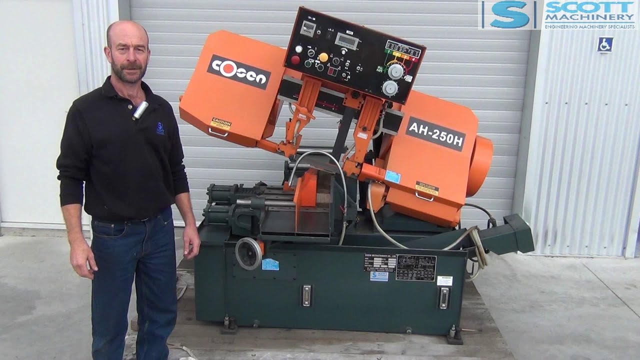 Cosen AH-250H Used Fully Automatic Hinge Type Bandsaw
