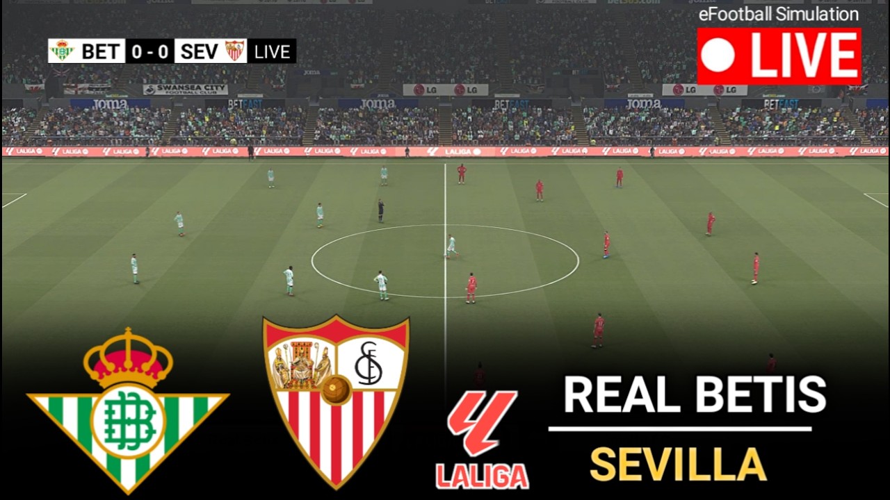 🔴LIVE- Real Betis vs Sevilla l Laliga 2026 l Full Match eFootball Pes 21 Game Video Simulation