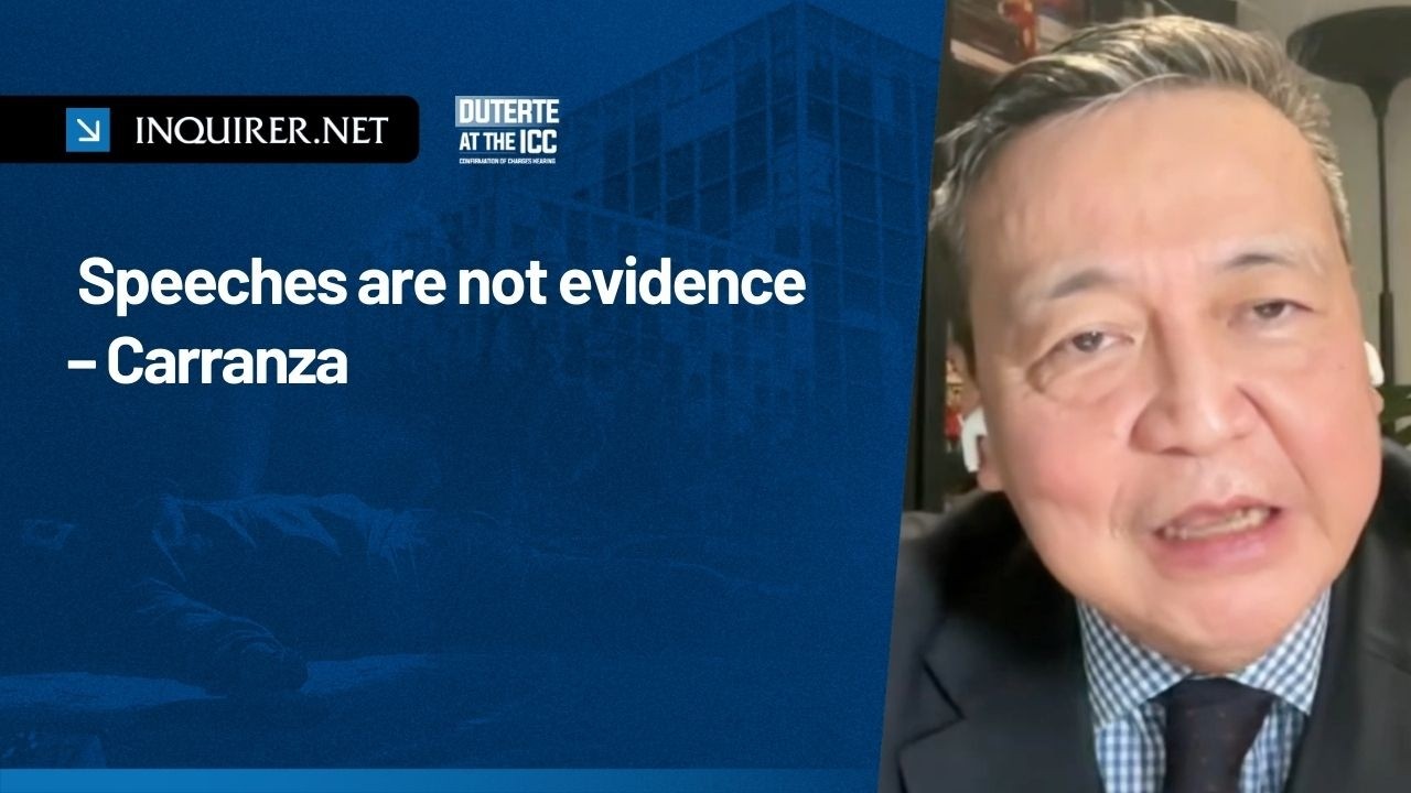 Speeches are not evidence – Carranza