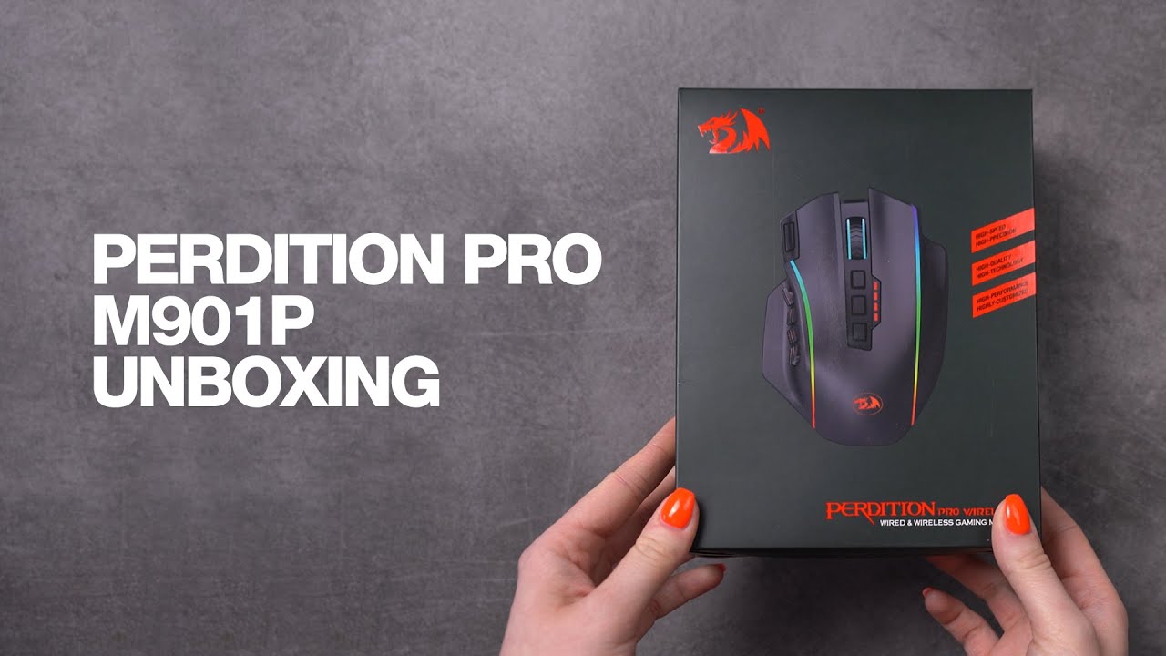 Redragon Perdition Pro M901P Full Unboxing and First Look - A truly big wireless MMO mouse