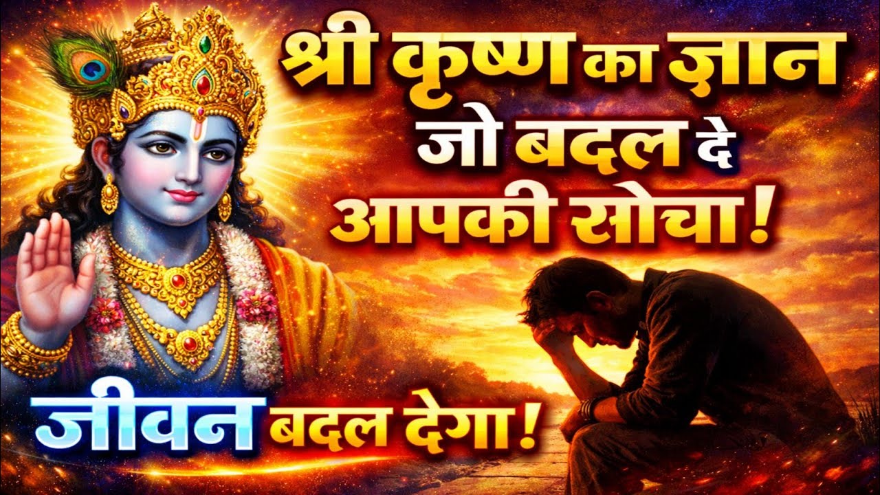 श्री कृष्ण के ये शब्द आपकी सोच बदल देंगे! 🚩 | Life Lessons from Lord Krishna #krishna #motivation 