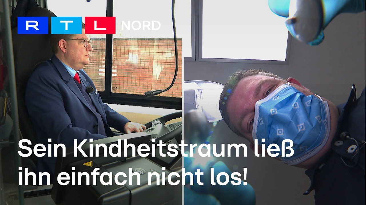 Dieser Zahnarzt ist auch Busfahrer: Fünffach-Papa erfüllt sich seinen Traum