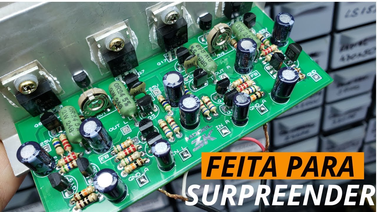 Novo Amplificador para o Aiko PA3000 -  #JLCPCB Stencil