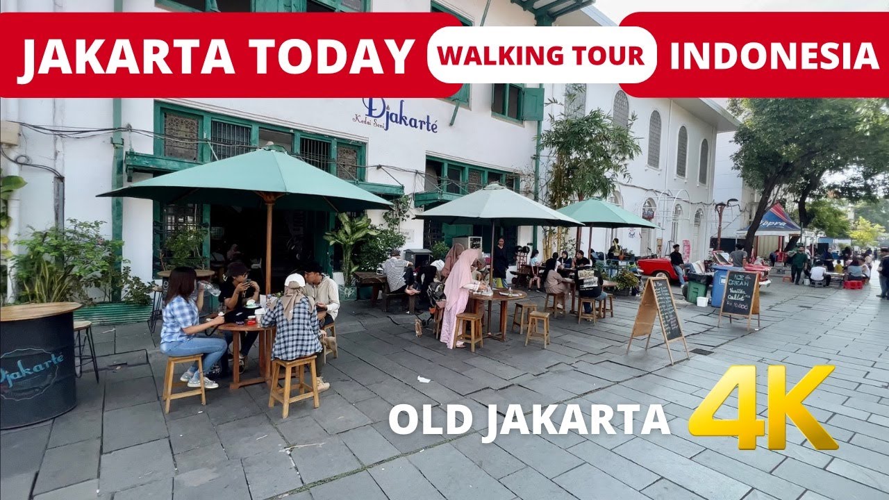 Fatahillah Square Walking - Small 🇳🇱 HOLLAND in JAKARTA INDONESIA 🇮🇩 Old Jakarta Batavia Kota Tua
