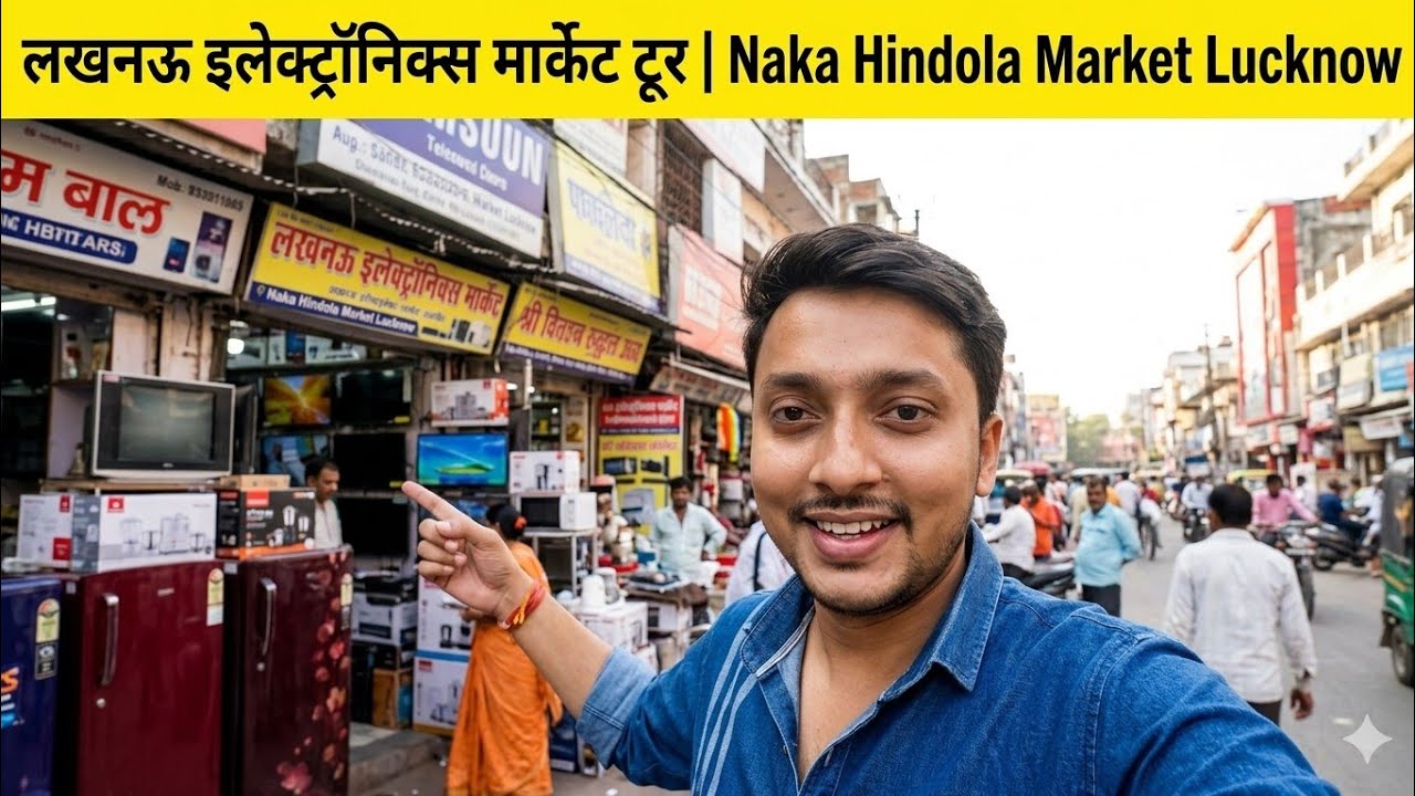 लखनऊ की मस्ती और बड़ी मार्केट 🔥 | Lucknow Big & Fun Market Vlog | Kapda, Electronic & Book Market