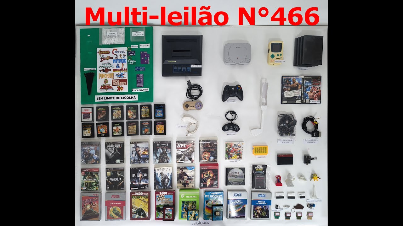 Multi-Leilão Nº 466: Diferente, Divertido e Barato! Descubra o Leilão Coletivo! Leia Descrição ...