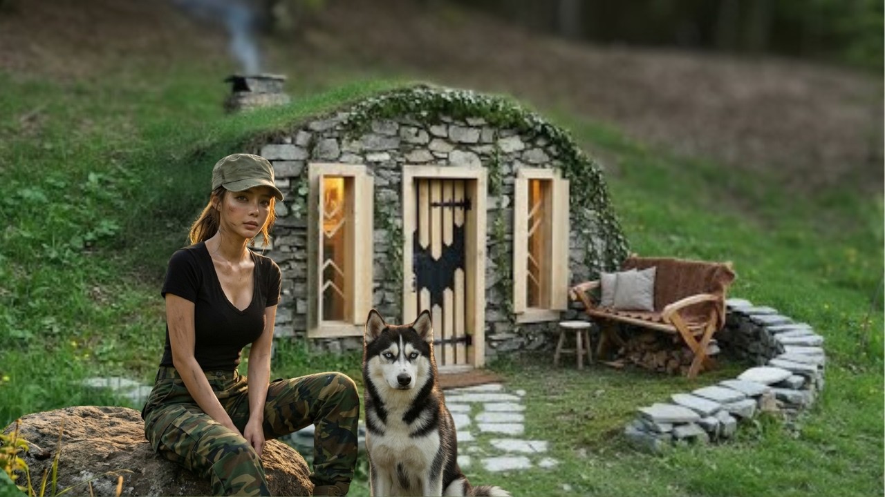 No one expected it, She managed to build a luxury house in an underground tunnel and no one knew