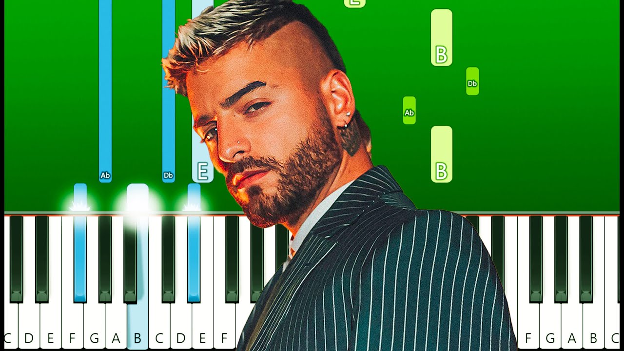 Maluma - Sobrio (Piano Tutorial)