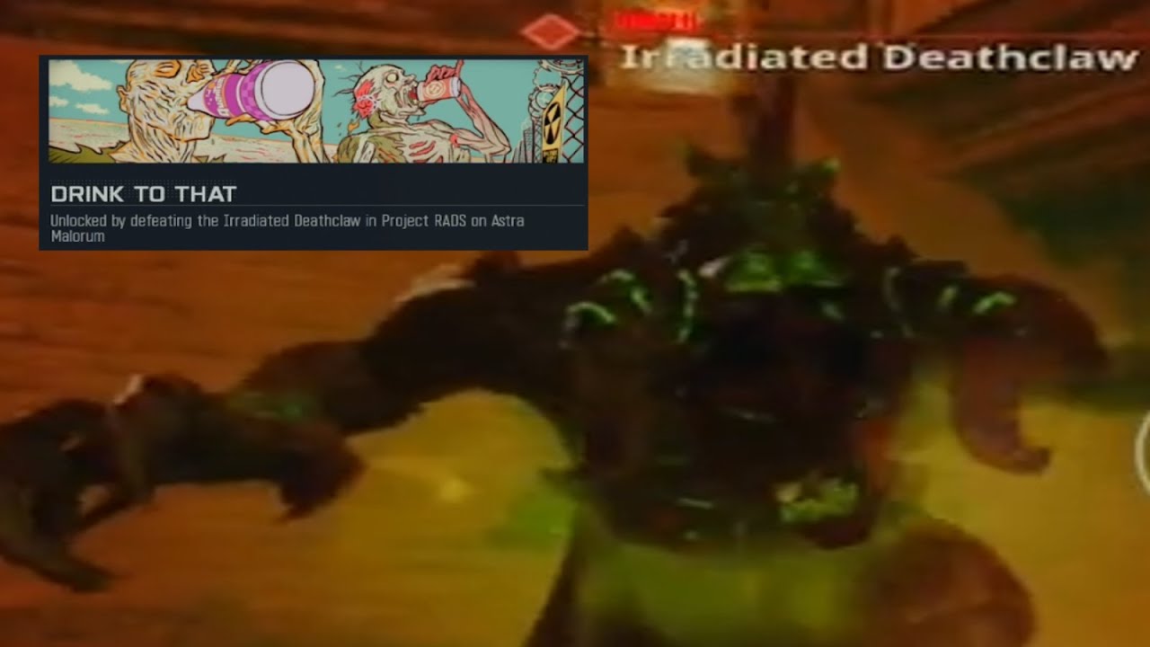 Defetating The Irradiated Deathclaw On Astra Malorum Black ops 7 Zombies