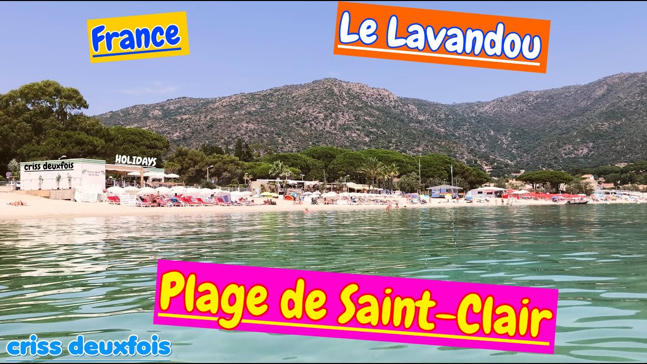 Le Lavandou ; Plage de Saint-Clair ; Tranquille ; Var ; Provence-Alpes-Côte d'Azur ; France
