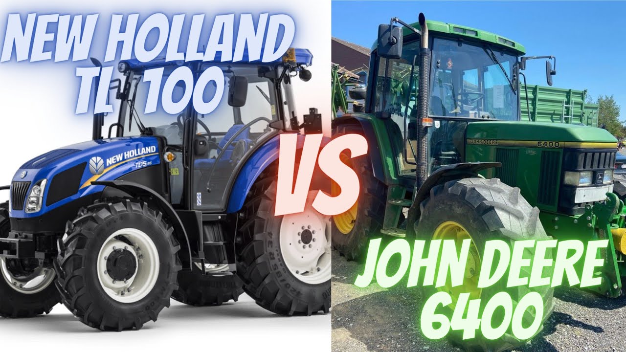 NEW HOLLAND TL 100 VS John Deere 6400 #tractor #top #newholland #johndeere