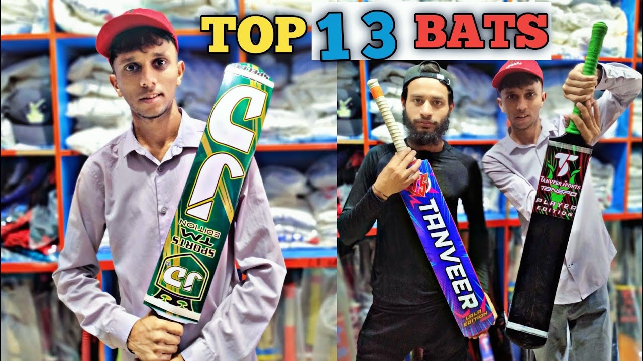 Best 13 Tape ball Bats at Tanveer Sports | Coconut & Rawlkoot wood Bats | Budget Tennis cricket Bats