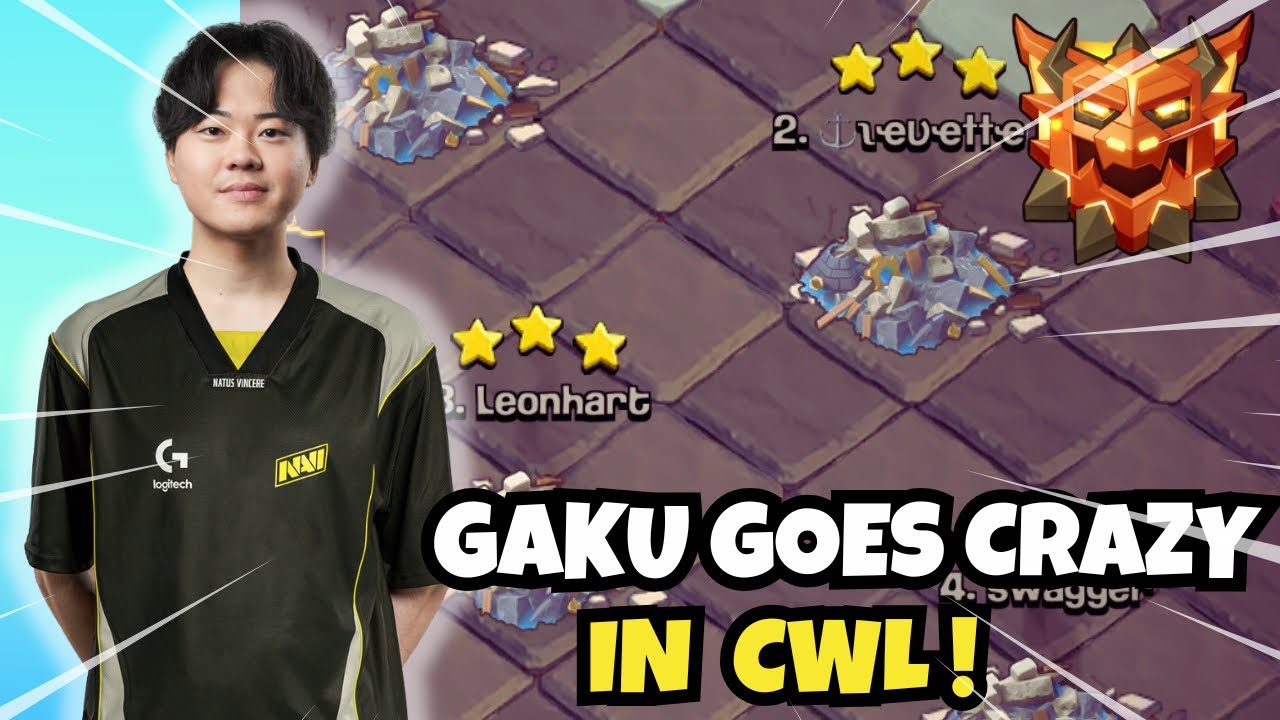 GAKU WENT BEAST MODE! | BEST CWL ATTACKS from ZOOS CLAN IN @ClashOfClans