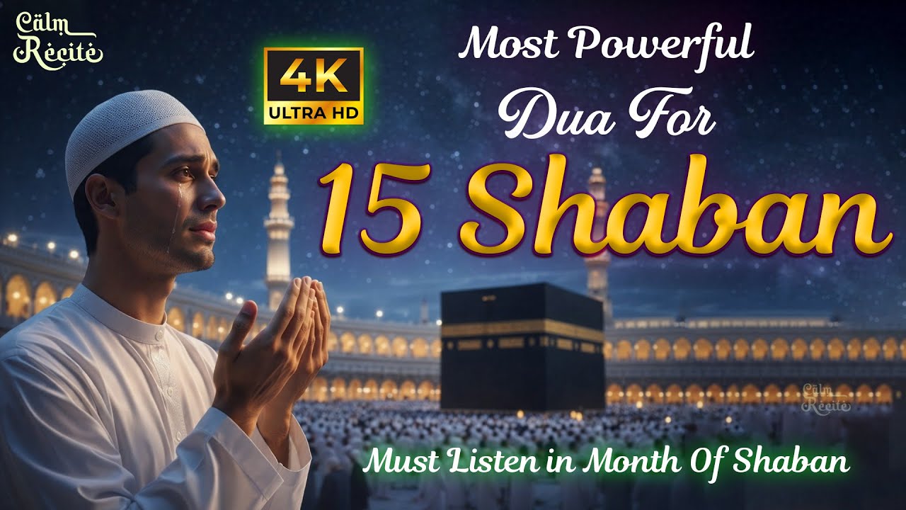 15 Shaban Special Dua 2026 | دعاء ليلة النصف من شعبان | Calm Recitation | Night of Mercy & Maghfirah
