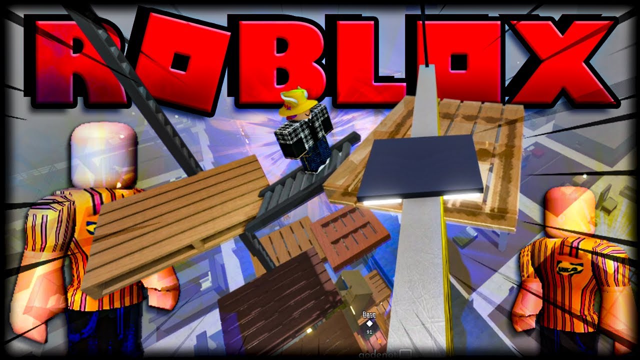 Construindo A ESCADA PARA O TETO - ROBLOX SCP-3008