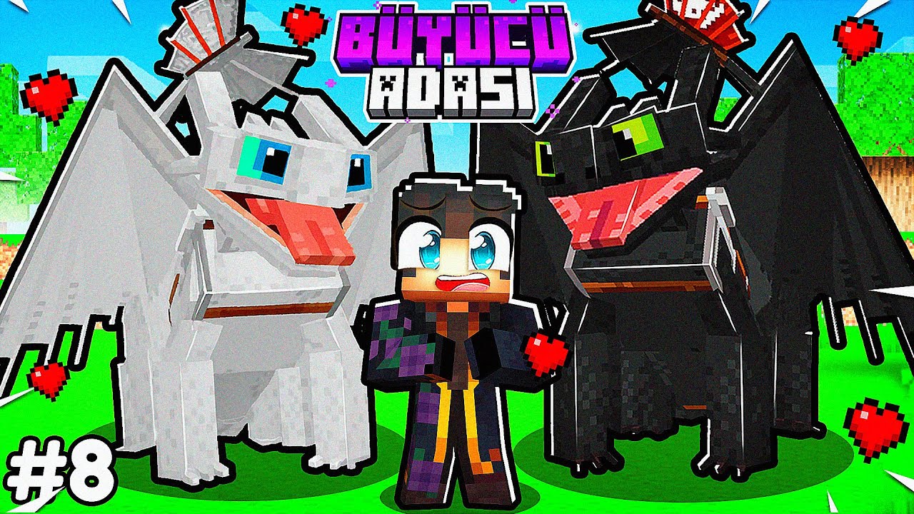 Işığın Öfkesini Buldum! 🐉 Dişsize Sevgili Yaptık! 😍 | Minecraft Büyücü Adası #8