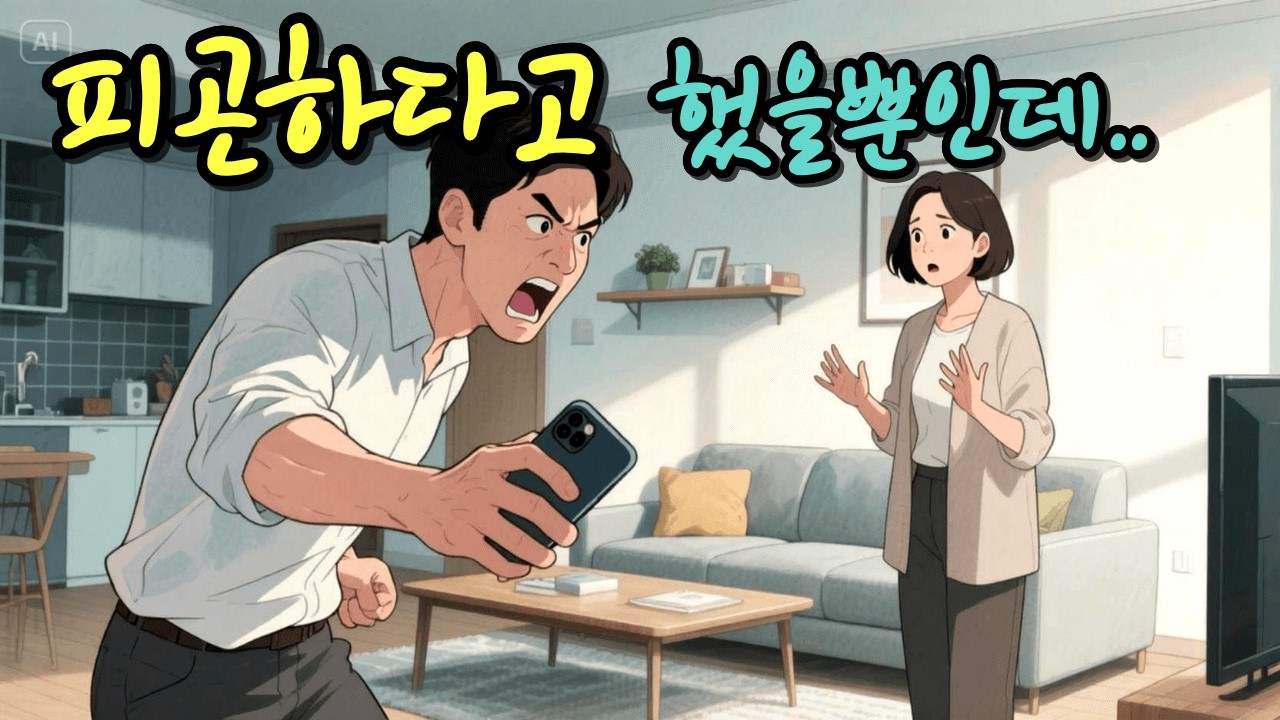 “나 오늘 좀 피곤해”… 그 말에 휴대폰을 던진 남편 | 나르시스트