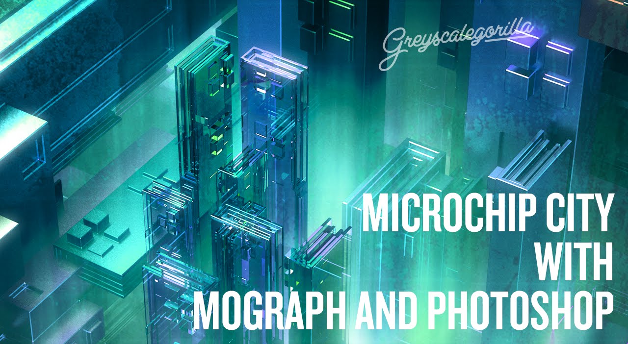 Cinema 4D - ASKGSG - Creating a Microchip City with Mograph and Photoshop