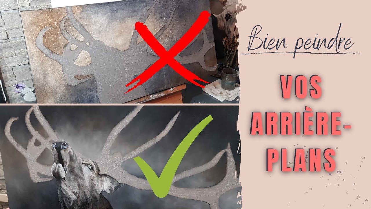Comment bien peindre l'arrière-plan de vos tableaux | L'ARTmoire par Fanny Duhaime