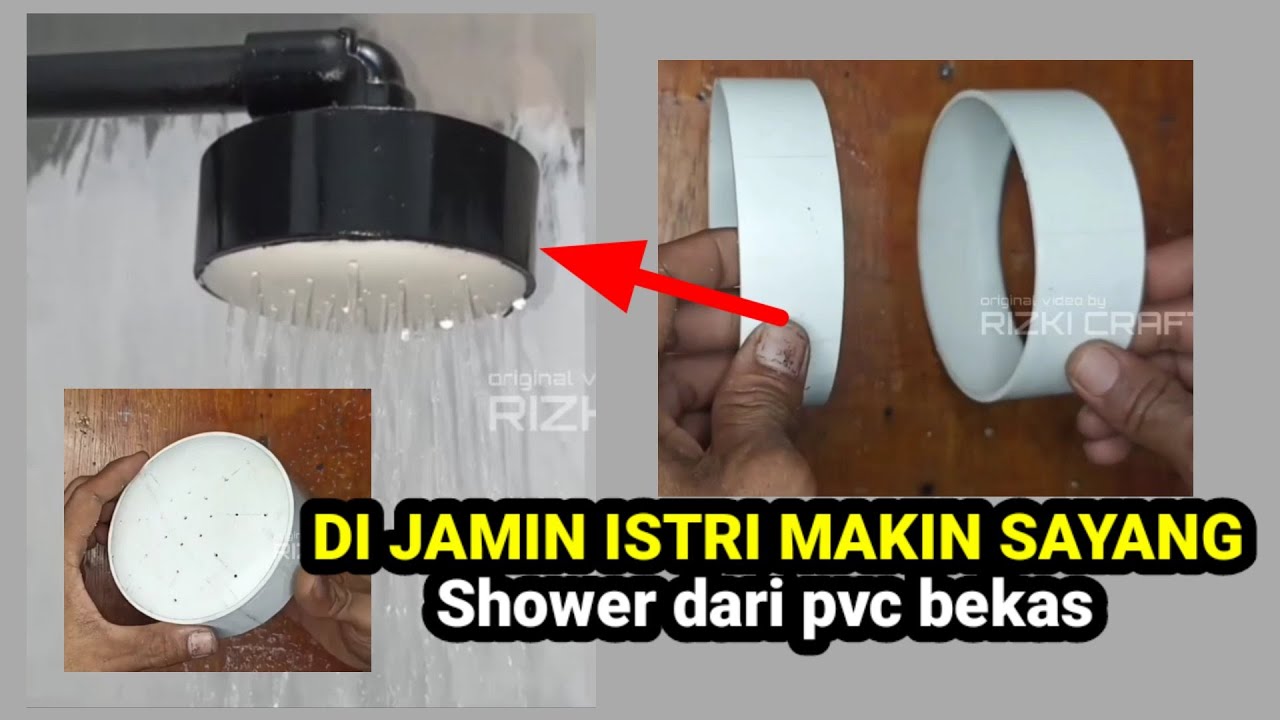 Ide membuat rain shower bulat dari pipa pvc bekas