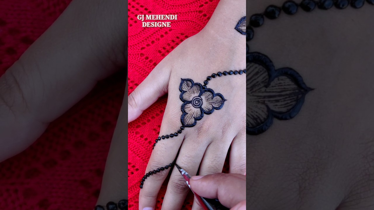 Girlish mehndi designs/beautiful 🌺 flower mehndi design @gjmehendidesigne