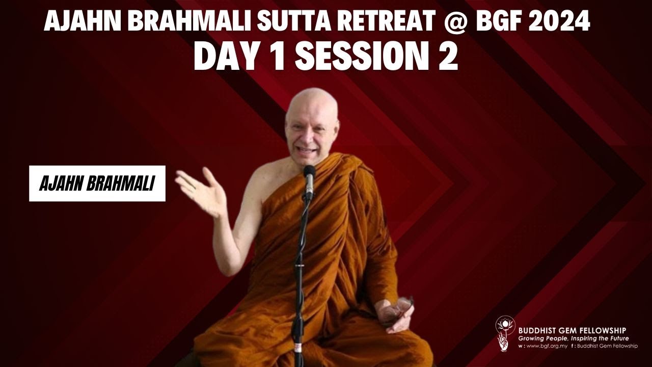 Day 1 Sutta Session 2 Ajahn Brahmali Sutta Retreat 2024  (AN 4.179, MN18)