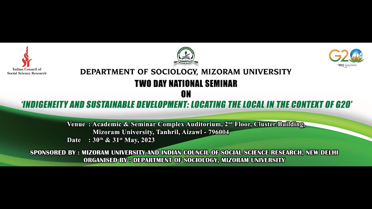 Inaugural: 'INDIGENEITY AND SUSTAINABLE DEVELOPMENT: LOCATING THE LOCAL IN THE CONTEXT OF G20'