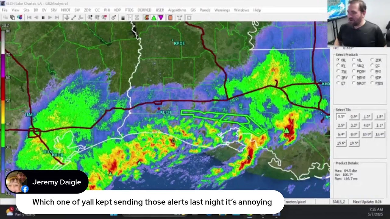 NWS Lake Charles Hazardous Weather Briefing 5/7/25