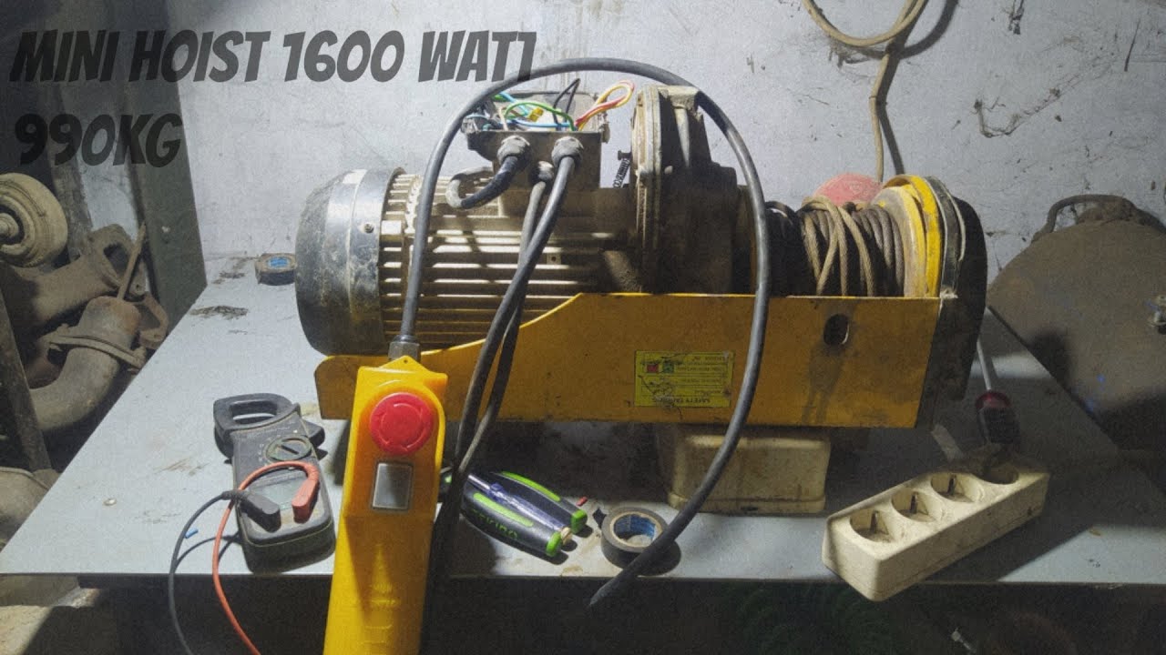 Memasang remot kendali mini hoist