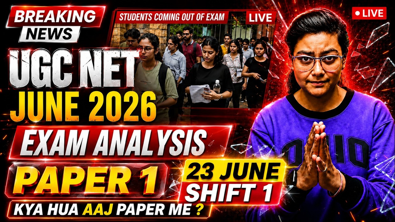 UGC NET Paper 1 Analysis Today | UGC NET June 2026 Exam Analysis | 23 June 1st Shift Paper Review