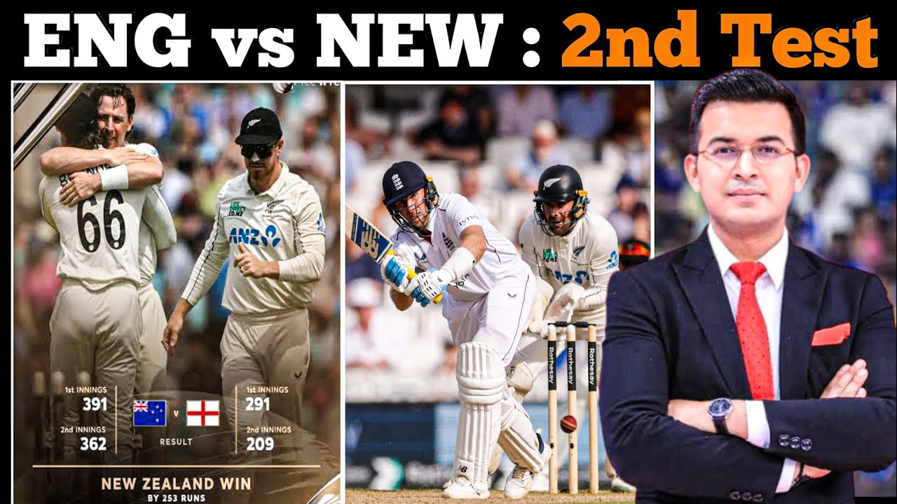 New Zealand vs England 2nd Test Highlights | New Zealand Win | Kiwis Massive 253 Run Win.
