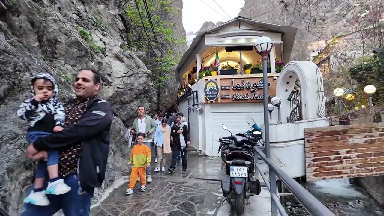 IRAN-Walking in the crowded mountain neighborhood ایران