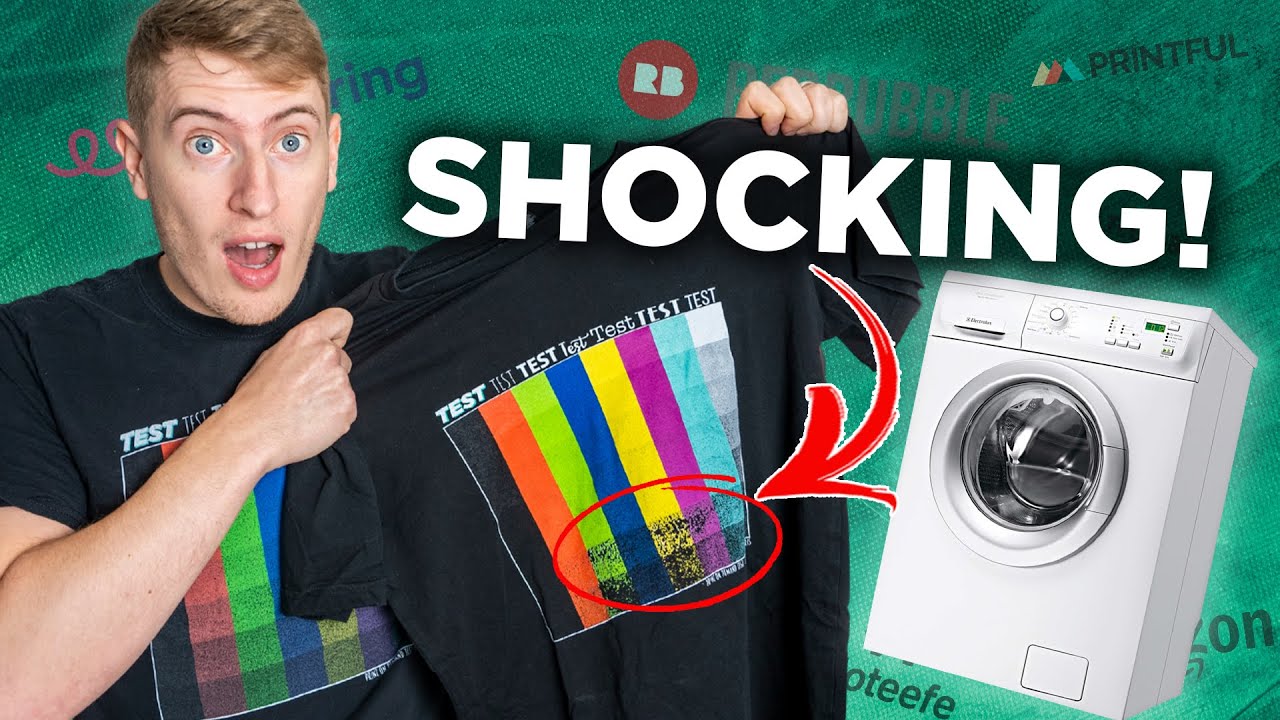 Washing Every Print on Demand Companies T-shirt! SHOCKING Results!!