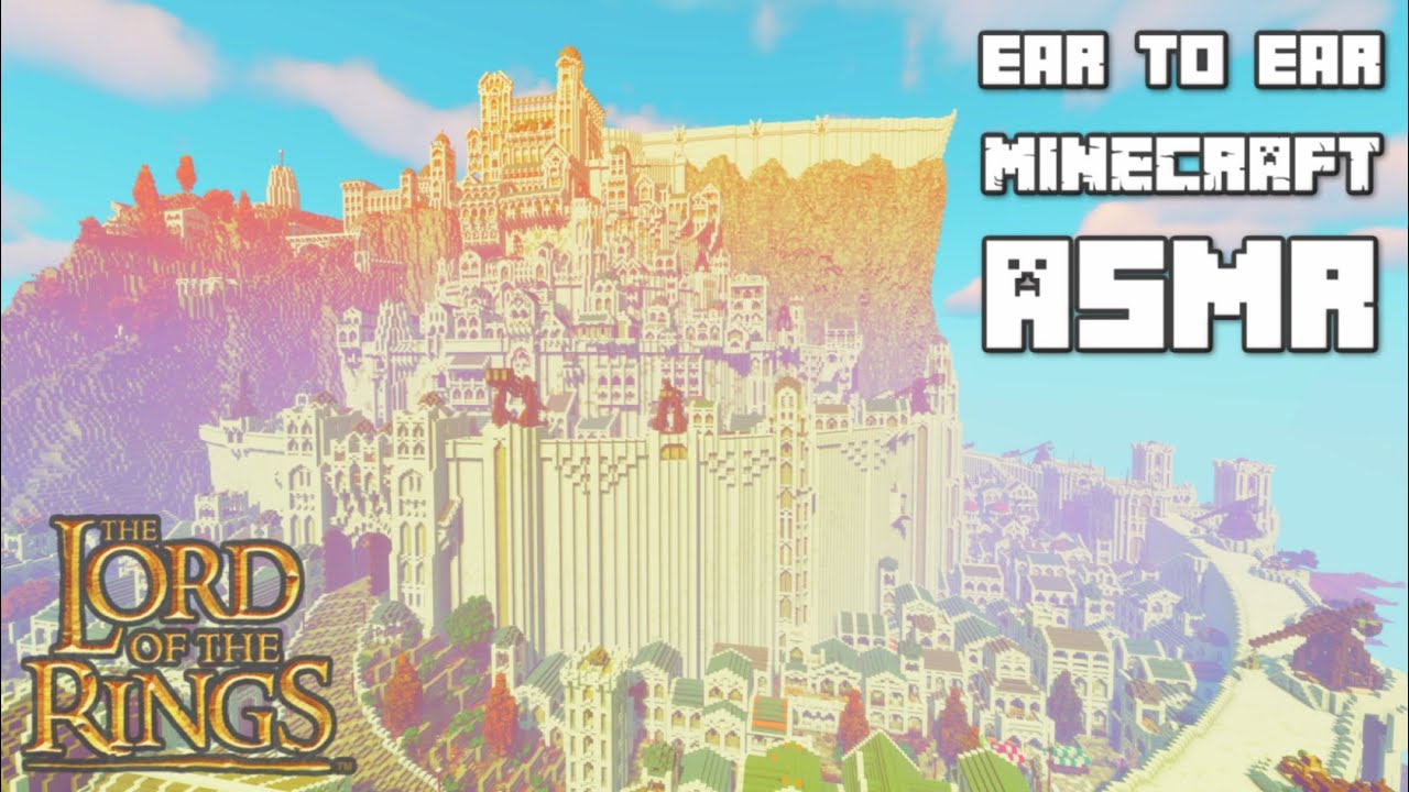 Minecraft ASMR | Exploring the most amazing build I've ever seen | Minecraft Middle Earth
