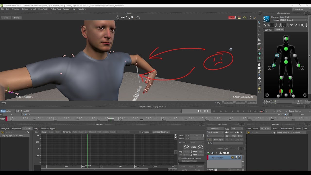 Motionbuilder Tip of the Day 010: Better Arm Data, Retargeting your mocap.
