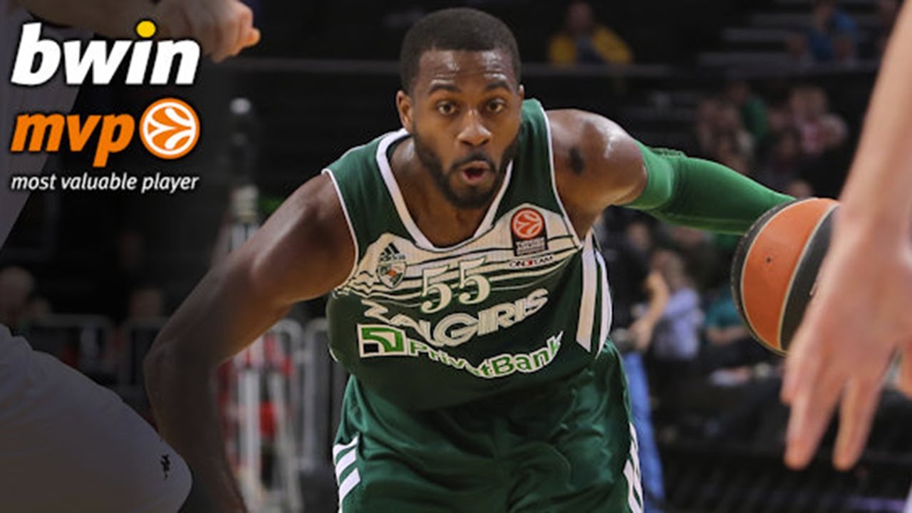 Top 16 Round 6 bwin MVP: Justin Dentmon, Zalgiris Kaunas