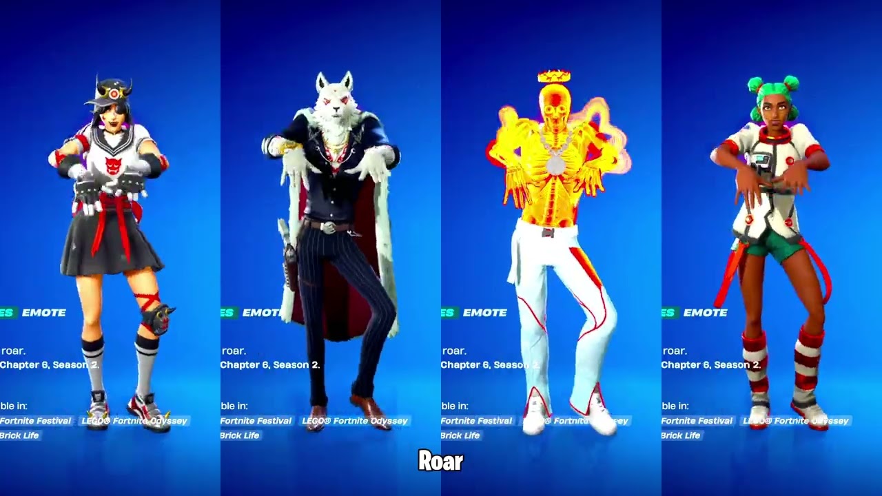 ALL NEW FORTNITE SKINS & ICON SERIES EMOTES!