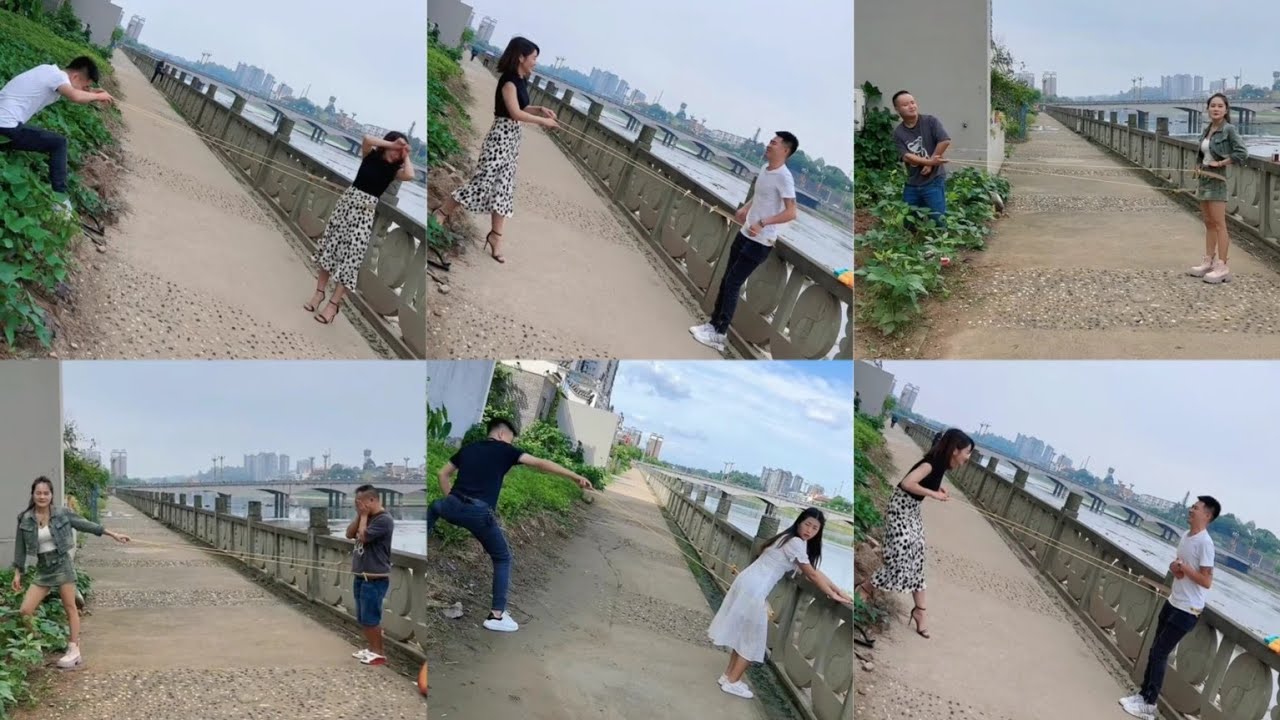 Cặp Đôi Tiếp Tục Thử Thách Trò Chơi Dùng Dây Cao Su Bắn Mạnh Vào Mông Games Funny Challenge #p48