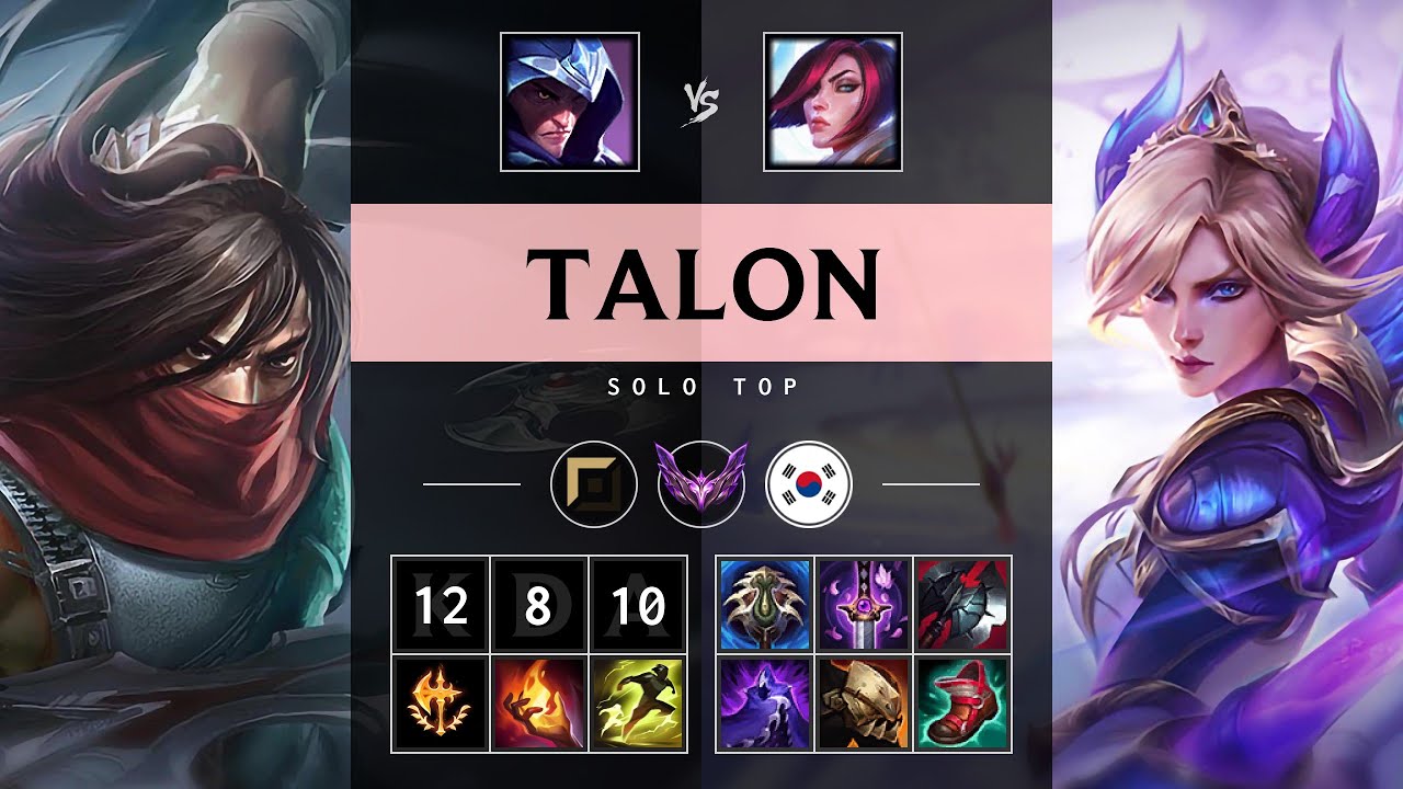 Talon Top vs Fiora - KR Master Patch 25.19