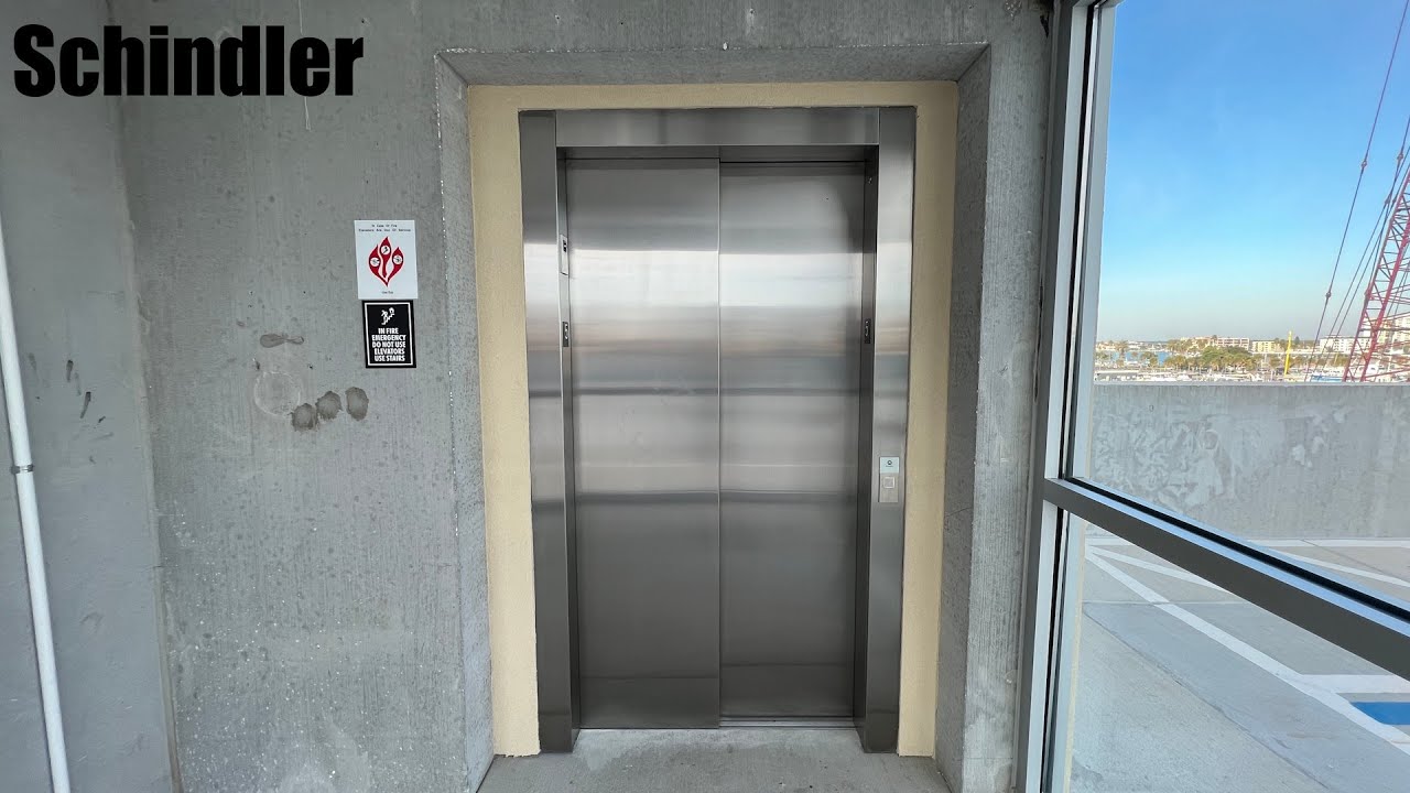 Schindler Traction Elevator at the Devon Garage in Clearwater, FL