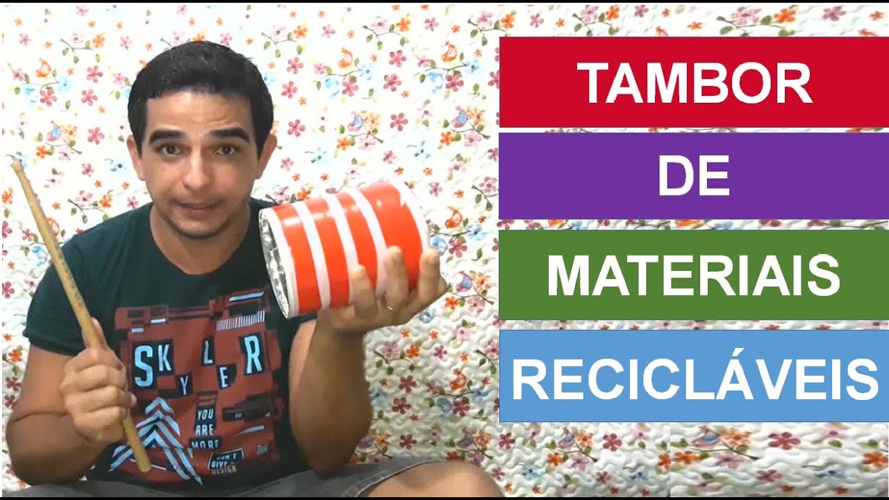 Tambor de material reciclável