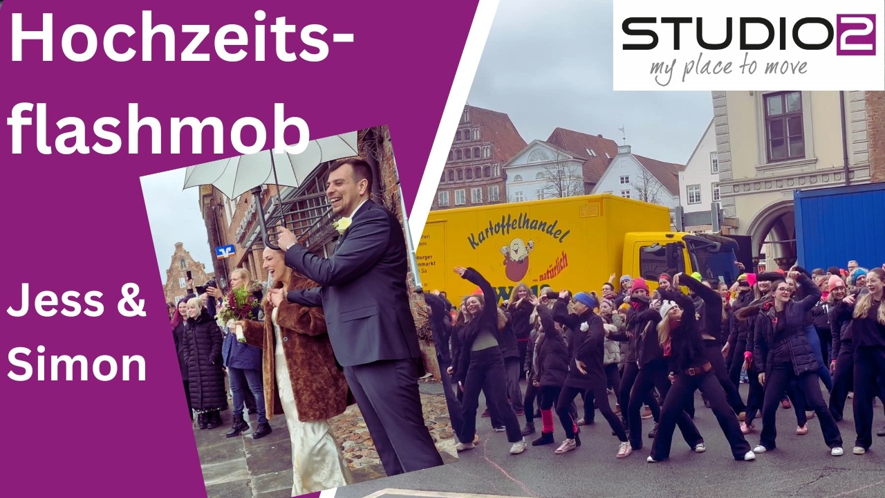 Unvergesslicher Flashmob bei Hochzeit in Lüneburg – Studio 2 tanzt 