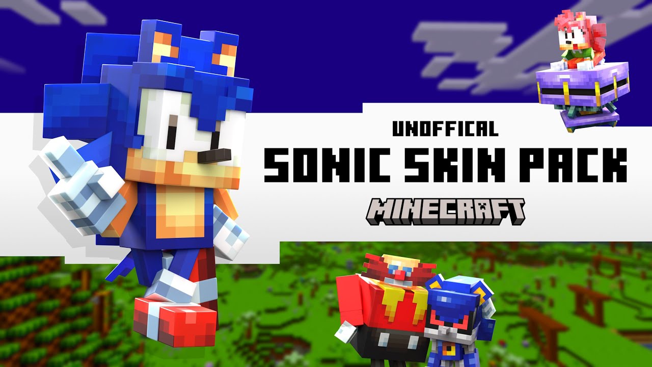 The Unofficial Sonic Skin Pack | Minecraft Java Mod